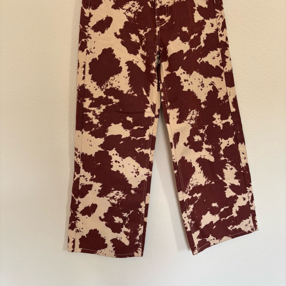 BDG Urban Outfitters High & Wide Jean Cow Print - Picture 5 of 8